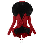 Women's Fashionable Parka with Detachable Fur Collar