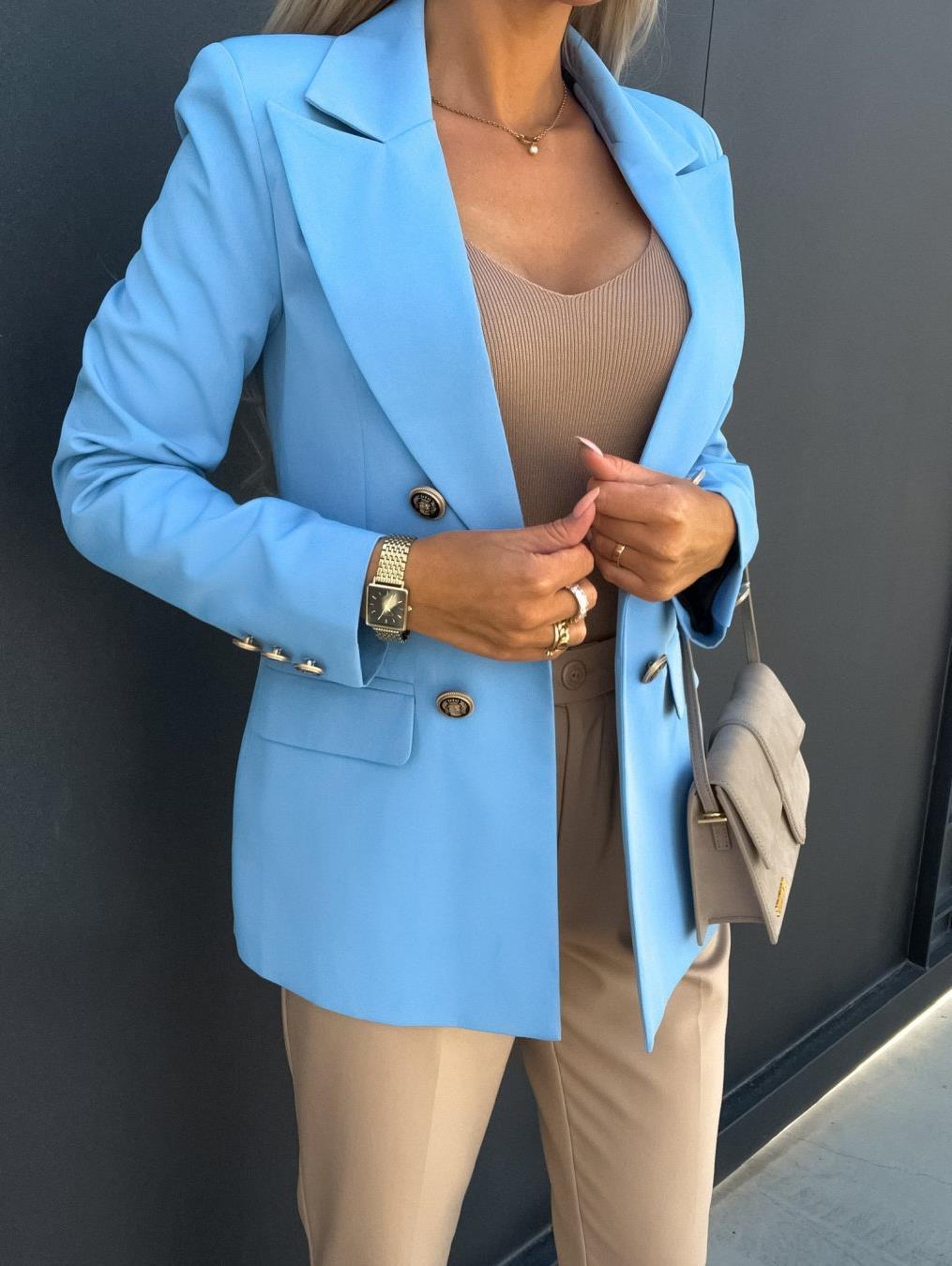 Women's Tailored Double-Breasted Blazer