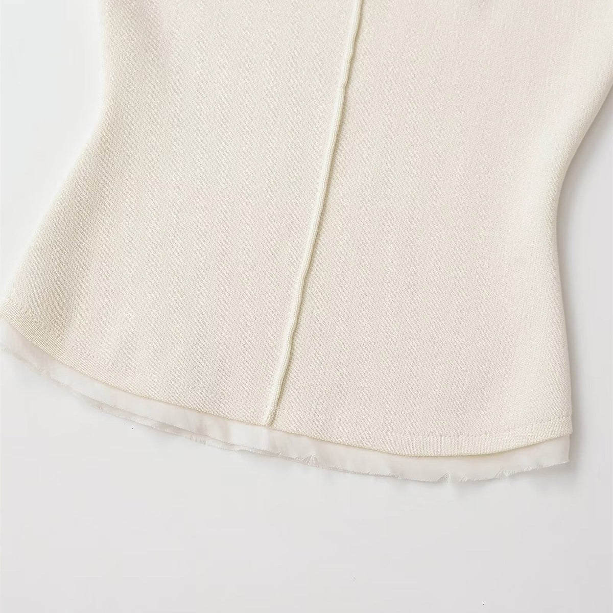 Women's Fitted Short-Sleeve Ribbed Shirt
