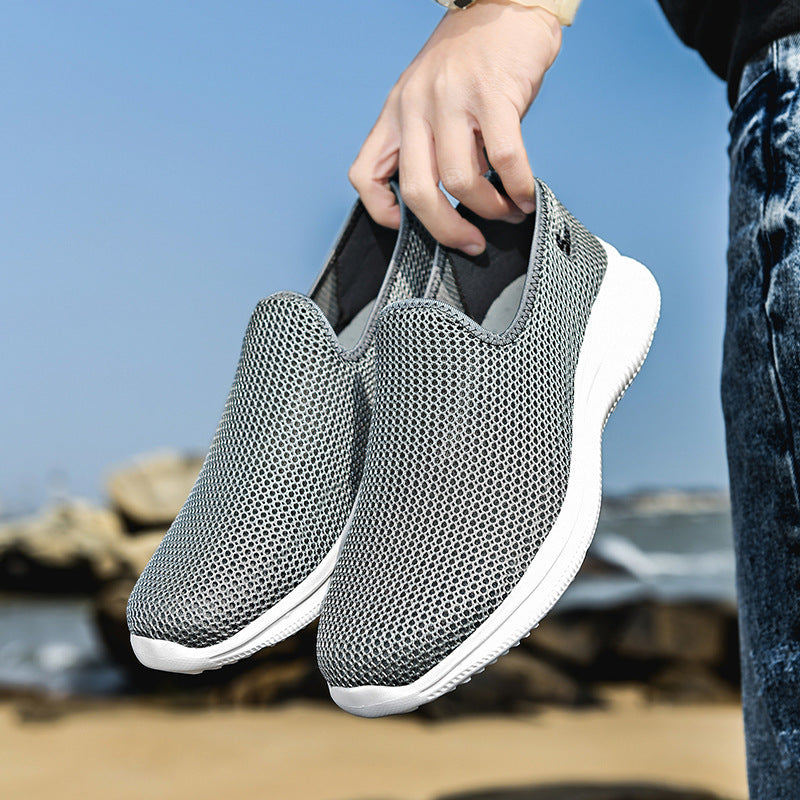 Women's Breathable Casual Sneakers with Flexible Slip-On Design