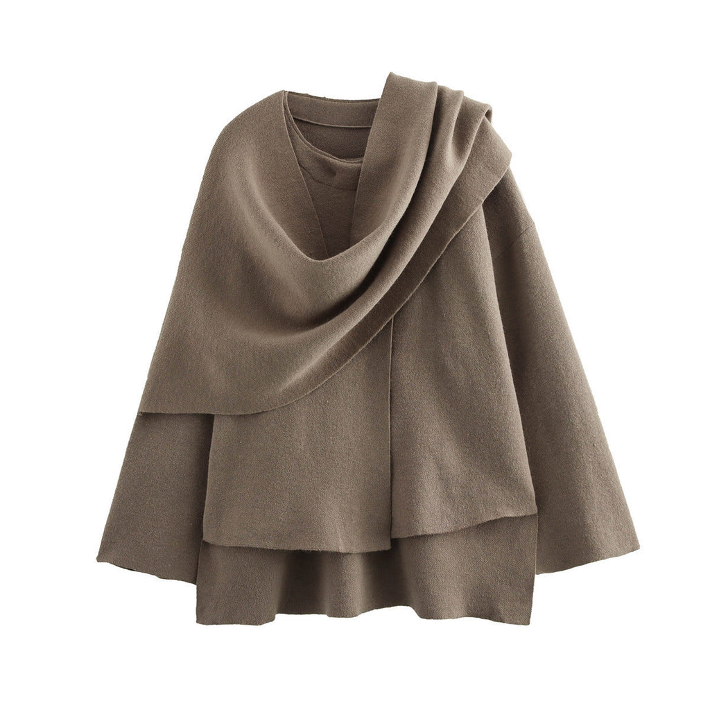 Women's Asymmetric Poncho-Style Jacket