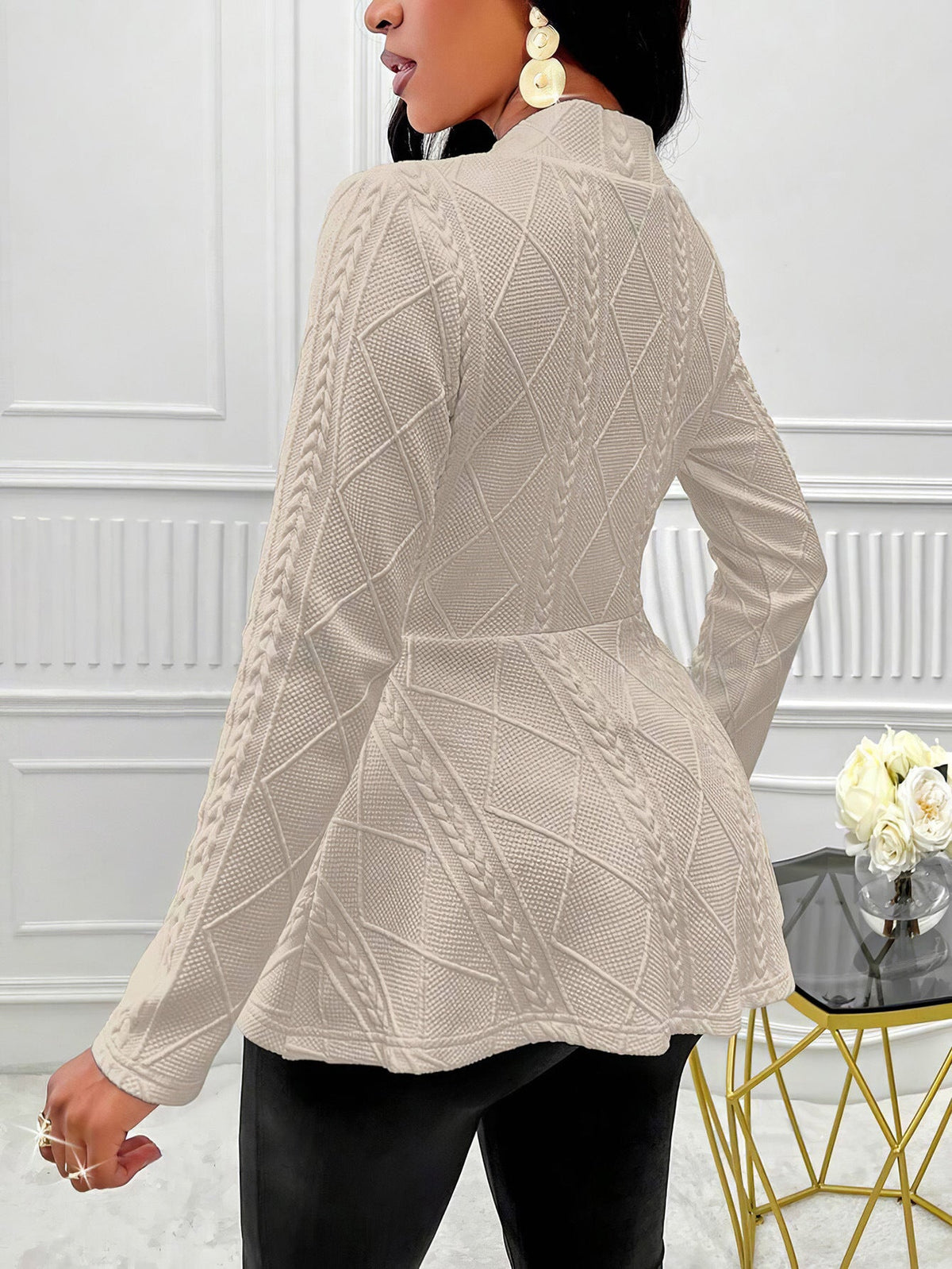 Women's Elegant Structured Blazer Jacket