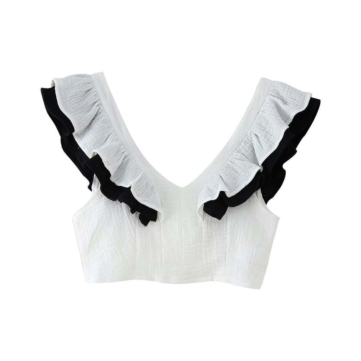 Women's Midi Skirt with Contrasting Stripe Pattern