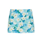 Women's Floral Mini Skirt with Elastic Waistband