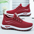 Women's Breathable Casual Sneakers with Elastic Fit and Cushioned Sole