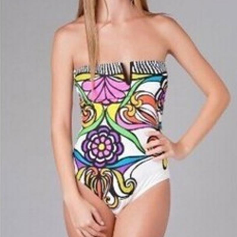 Women's Floral Bandeau Swimsuit
