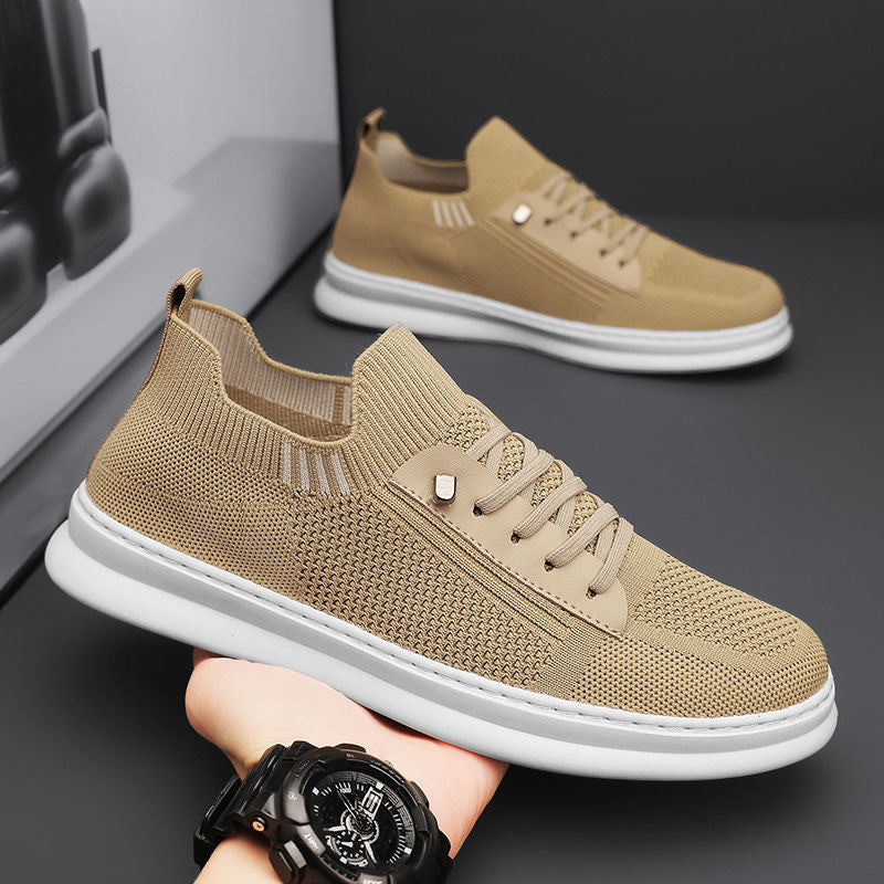 Women's Breathable Casual Sneakers with Elastic Upper and Stable Sole