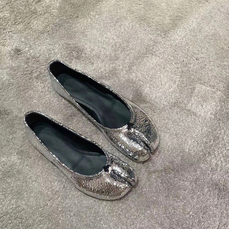 Women's Metallic Ballet Flats