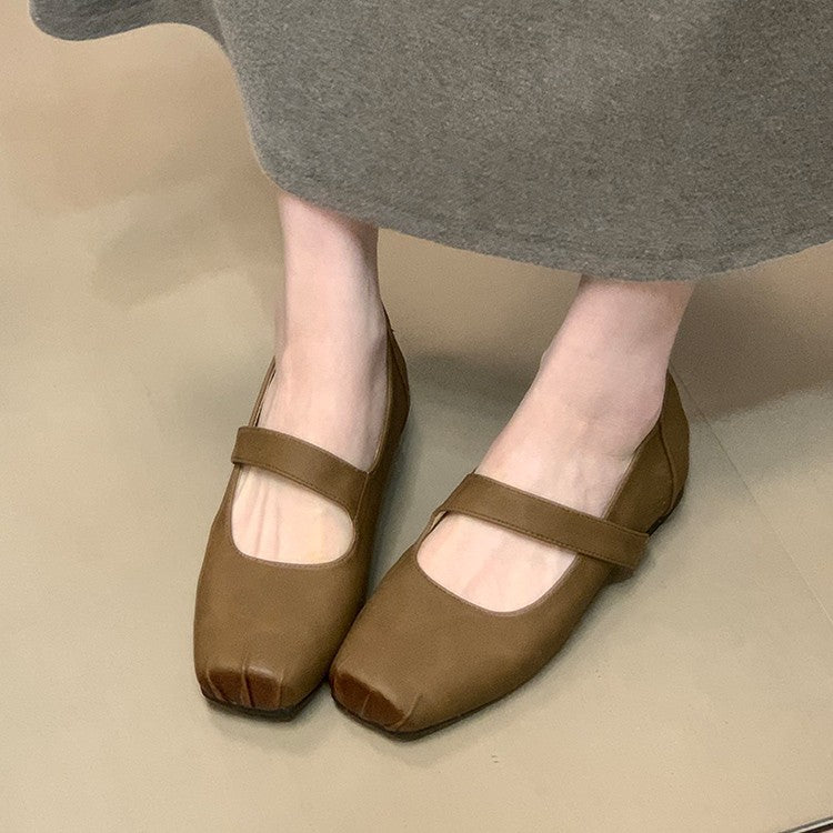 Women's Ballet Flats with Elastic Strap