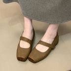 Women's Ballet Flats with Elastic Strap