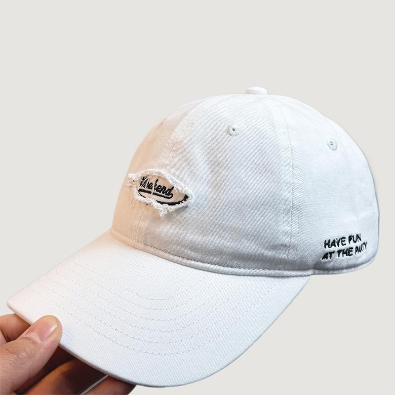 Men's Casual Distressed Embroidered Baseball Cap