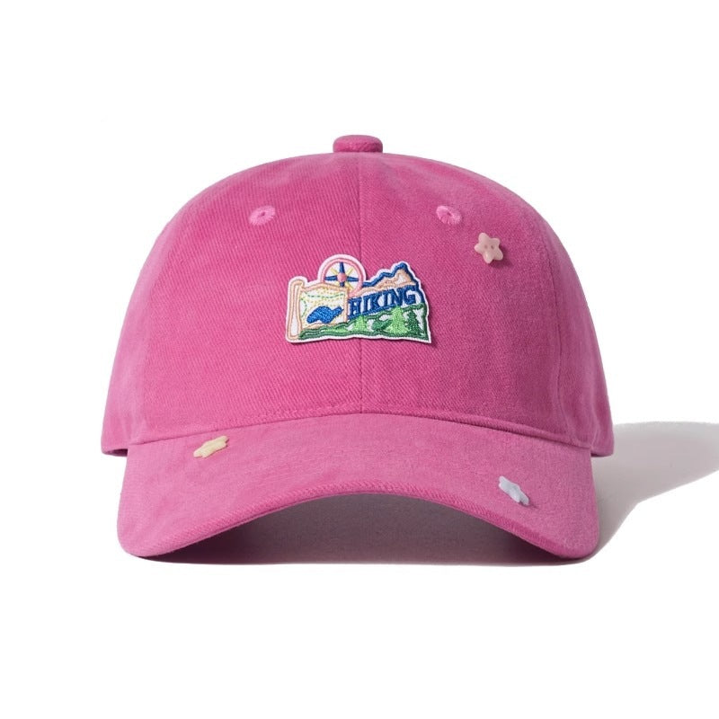 Casual Embroidered Hiking Cap
