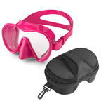 Diving mask with wide field of vision