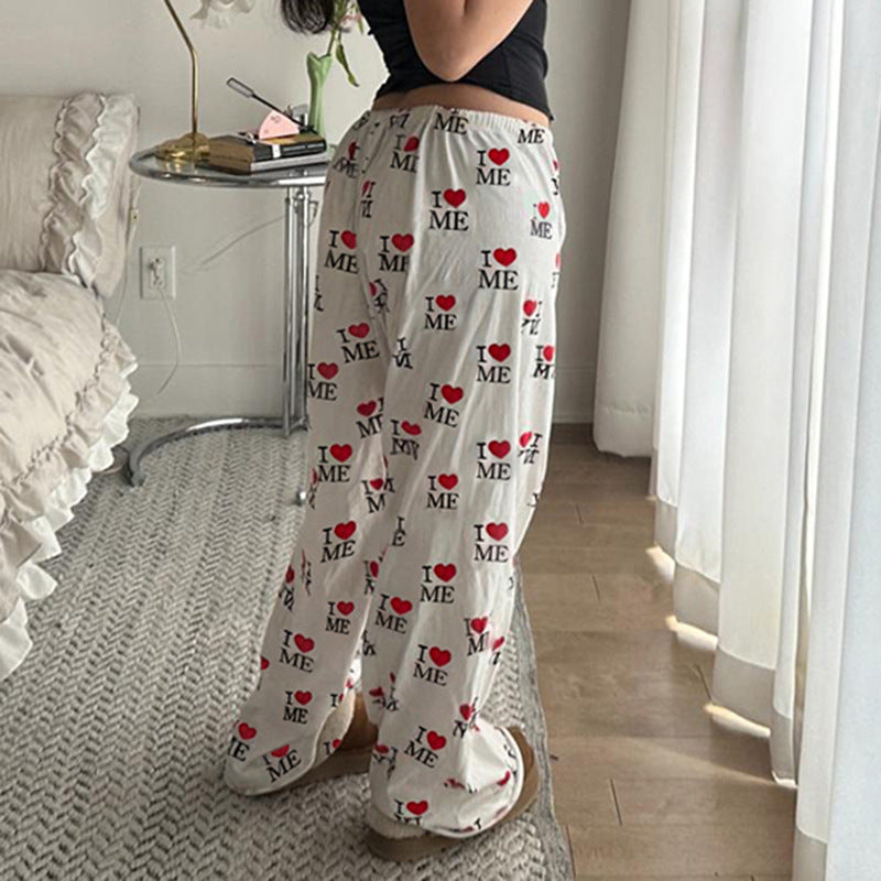 Women's Comfortable Lounge Pants with Unique Motif
