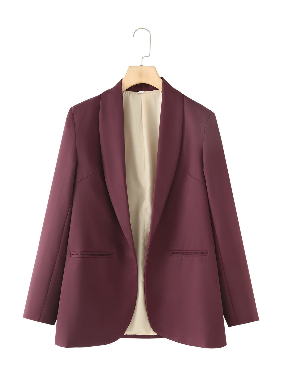 Women's Elegant Blazer with Modern Cut and Practical Pockets