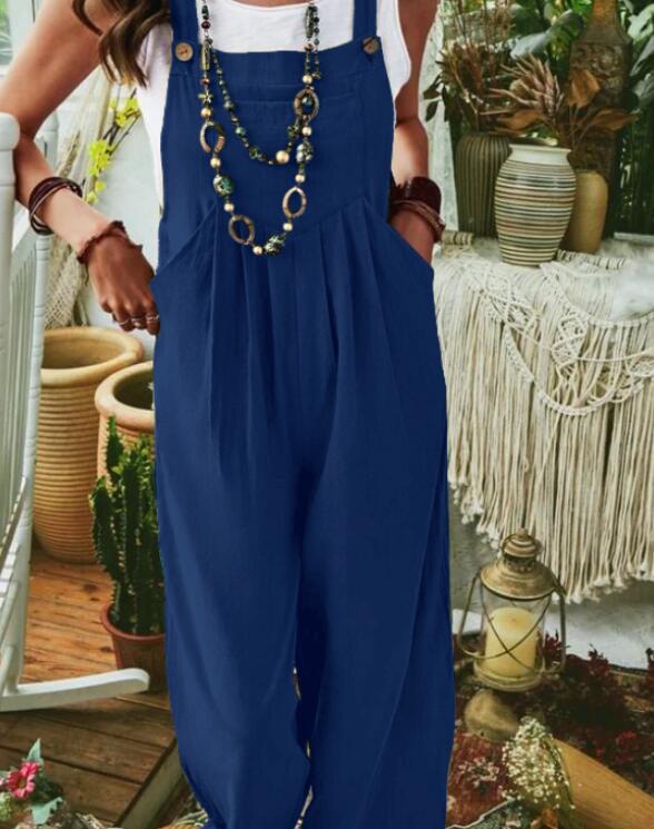 Casual Jumpsuit with Pockets and Stylish Cut