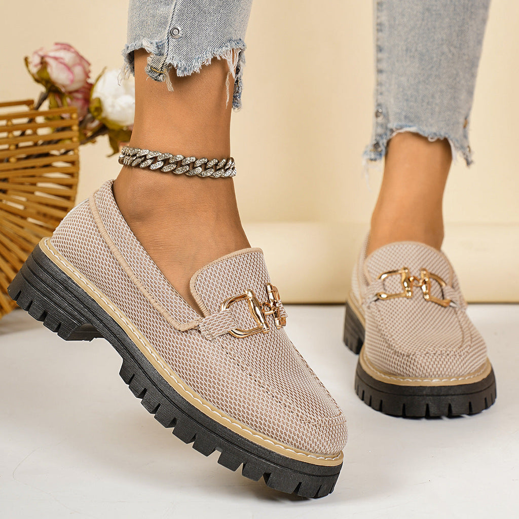 Women's Breathable Slip-On Sneakers with Decorative Detail