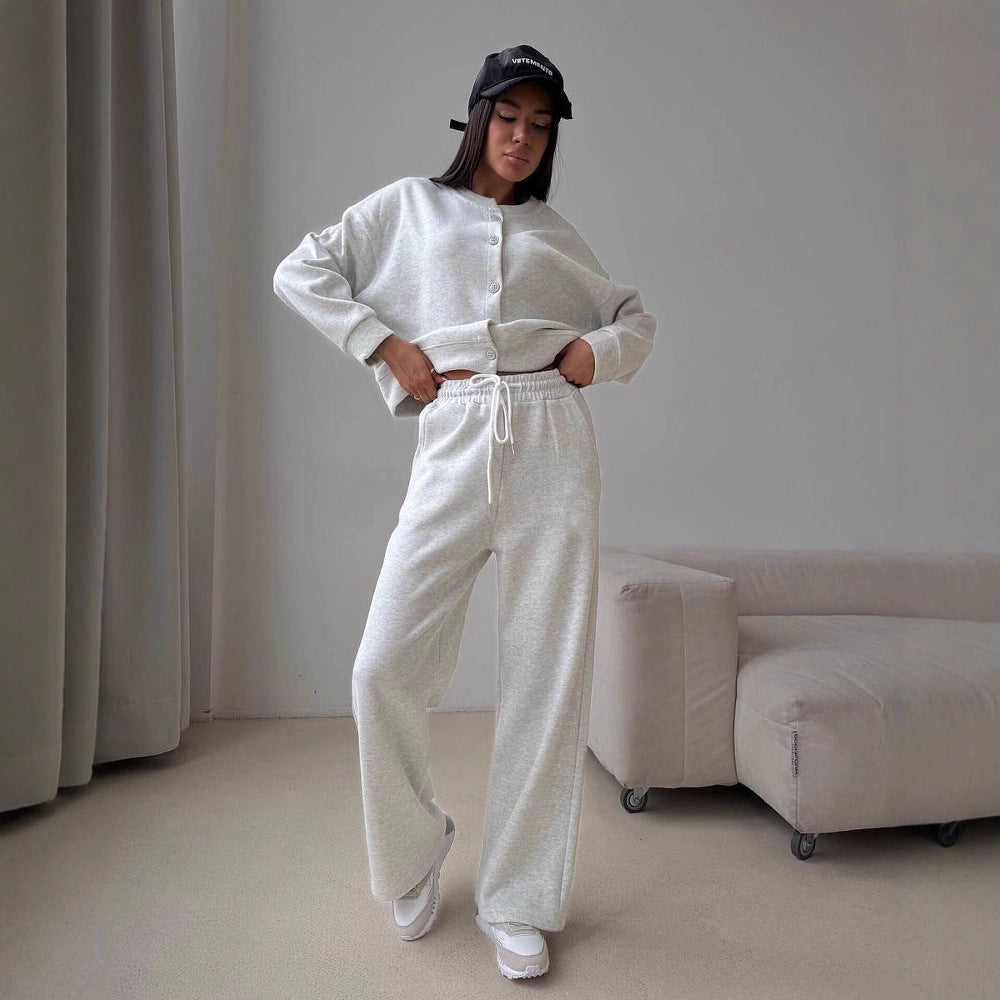 Casual Sweatshirt and Jogger Set