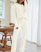 Women's Cozy Lounge Set with Oversized Sweater and Drawstring Pants