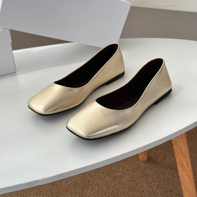 Women's Ballet Flats with Square Footbed