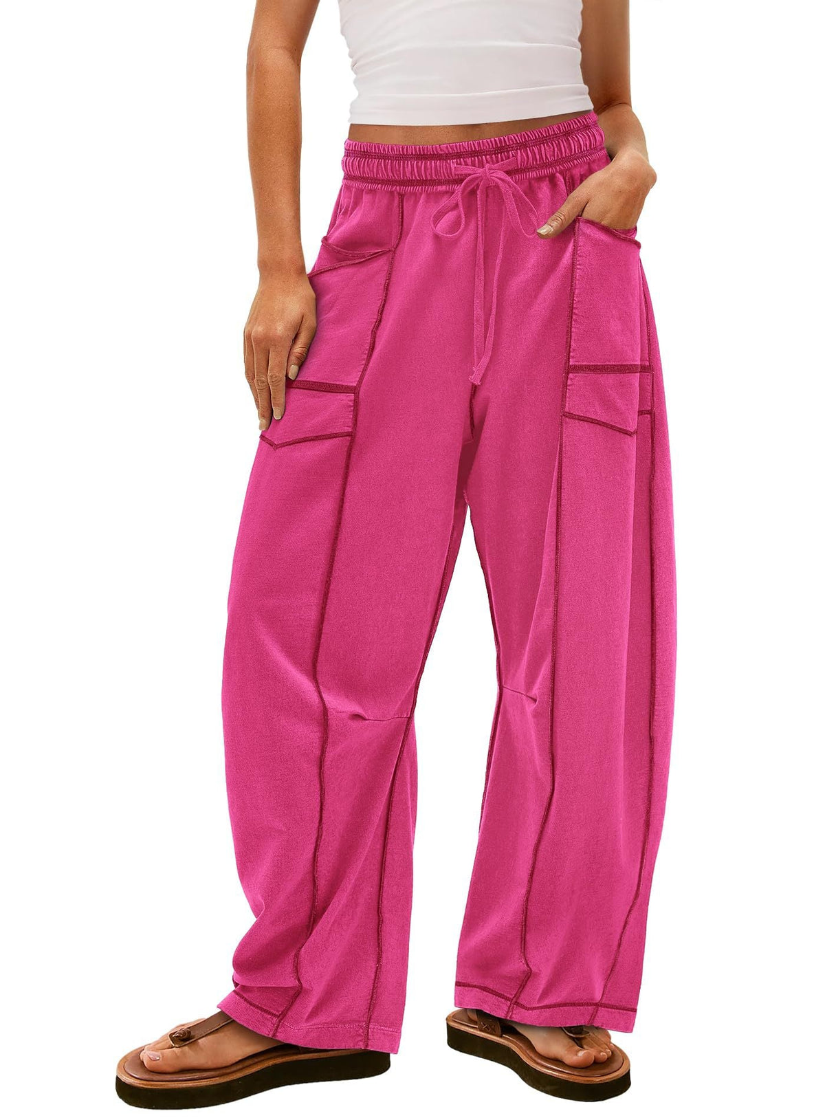 Women's Comfortable Casual Pants with Large Pockets