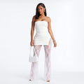 Women's High-Quality Layered Look Jumpsuit with Lace Accents