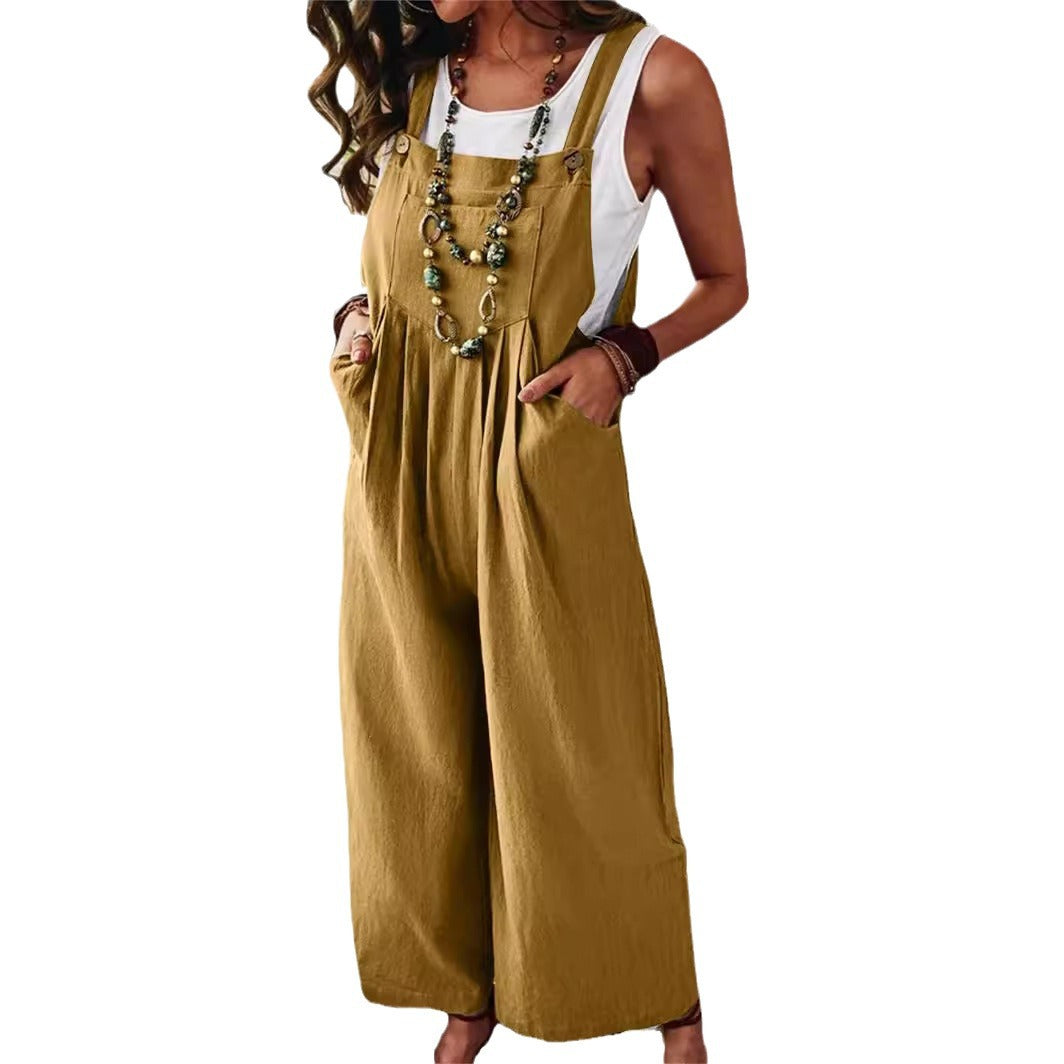 Casual Jumpsuit with Pockets and Stylish Cut