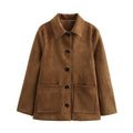 Elegant Suede-Look Jacket