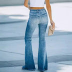 Women's High-Waist Flared Jeans