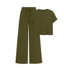 Women's Comfortable Wide-Leg Leisure Set