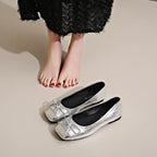 Women's Ballet Flats with Decorative Bow