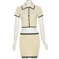 Women's Cropped Blazer and Skirt Set