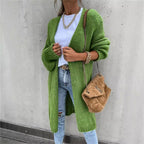 Women's Chunky Knit Cardigan with Loose Fit