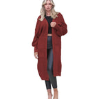 Women's Hooded Coat with Deep Pockets and Casual Fit