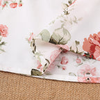 Women's Blouse with Ruffle Details and Floral Pattern