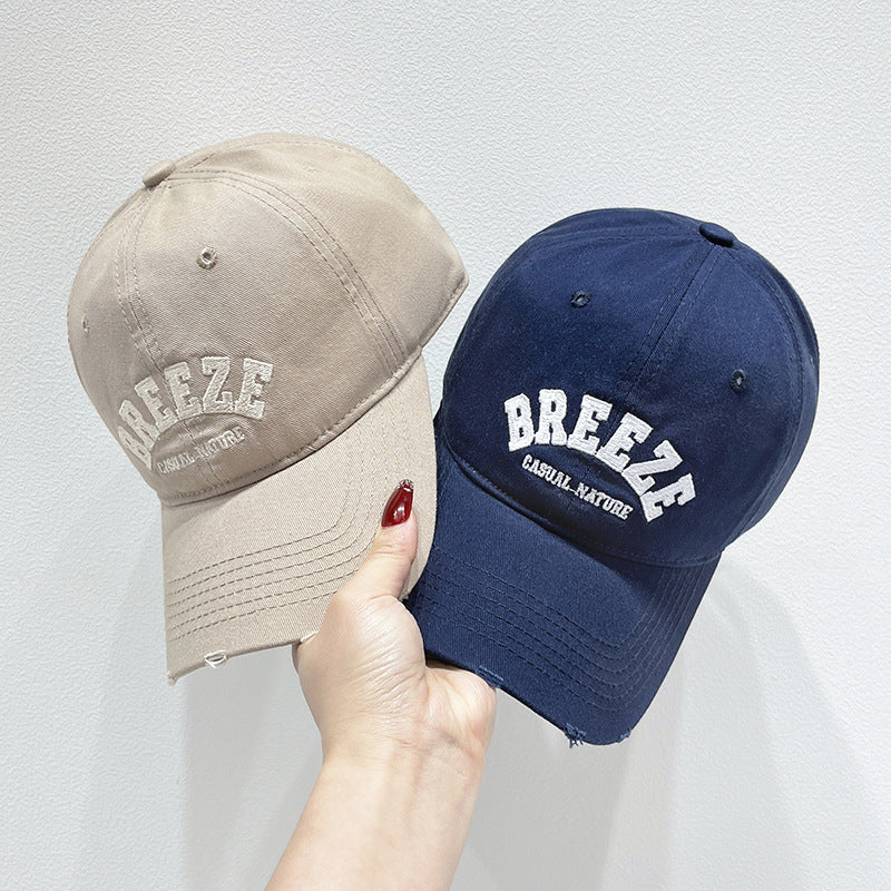 Men's Casual Distressed Cotton Cap