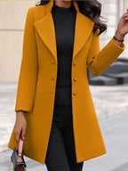 Elegant Coat with Modern Collar
