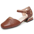 Women's Ballet Flats with Decorative Strap and Modern Heel
