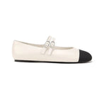 Women's Ballet Flats with Decorative Strap and Cushioned Insole