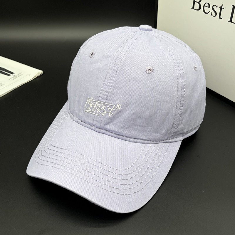 Men's Casual Stitch-Embellished Baseball Cap