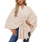 Women's Fashionable Wrap Coat with Trendy Design