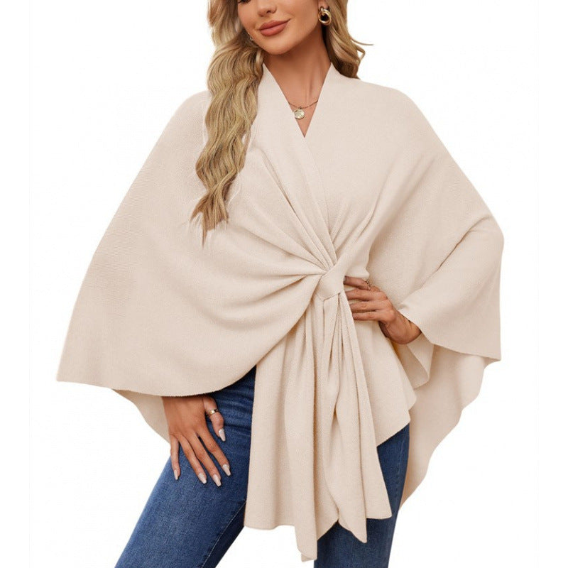 Women's Fashionable Wrap Coat with Trendy Design