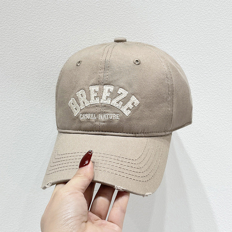 Men's Casual Distressed Cotton Cap