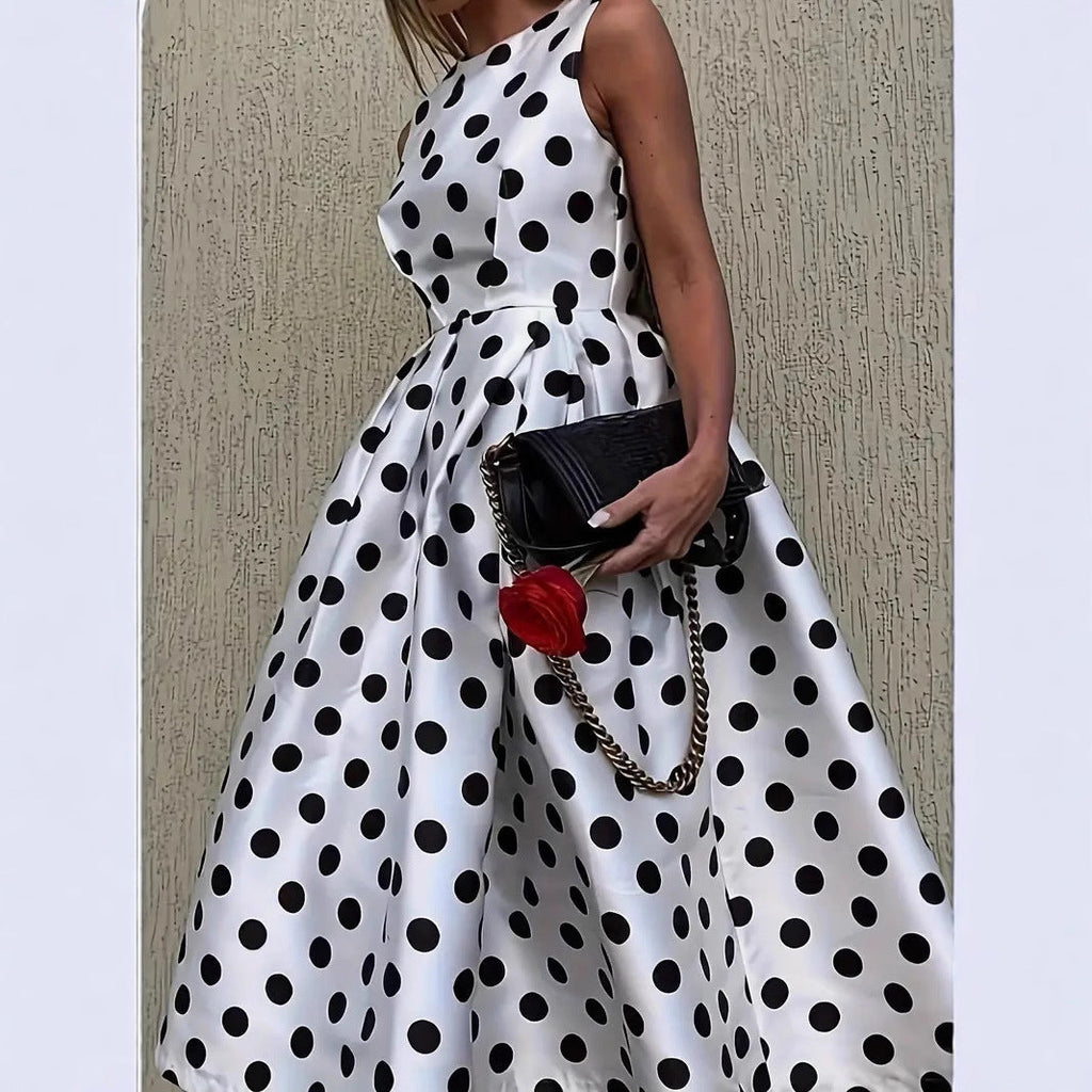 Women's Polka-Dot A-Line Dress