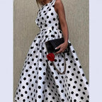 Women's Polka-Dot A-Line Dress