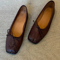 Women's Ballet Flats with Elegant Bow Detail and Soft Leather