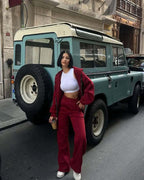 Women's Hoodie and Wide-Leg Joggers Set