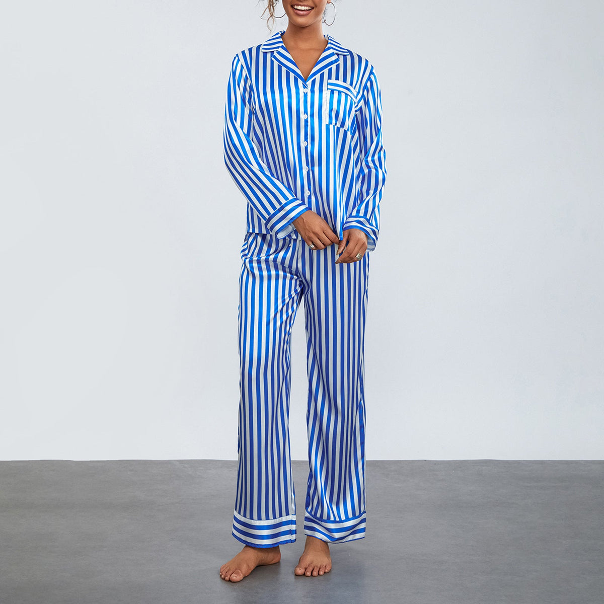 Women's Striped Pajama Set