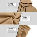 Men's Half-Zip Hoodie and Cargo Jogger Set