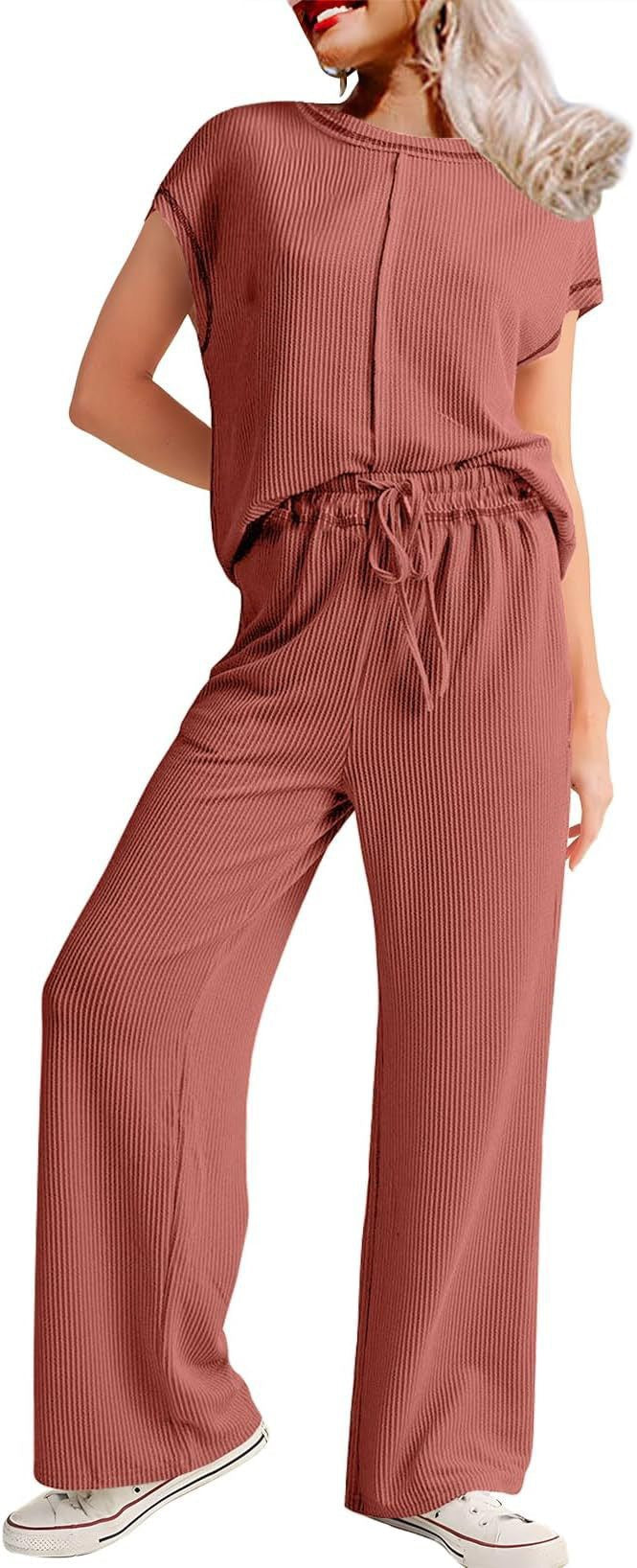 Women's Casual Wide-Leg Jumpsuit with Elastic Waist